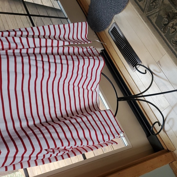 Talbots Holly Holiday Embroidered Striped Sz. L Shirt with Embroidered Design - Picture 3 of 11